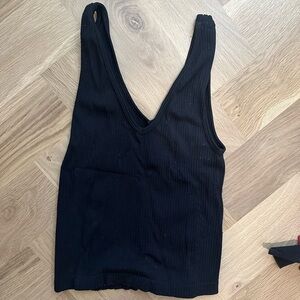 Gypsy and jade Black Ribbed Women's Tank Top